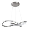 LEDTM® DEXTER 60498 Μοντέρνο Κρεμαστό Φωτιστικό Οροφής LED 72W 8064lm 300° AC 220-240V IP20 Ρυθμιζόμενο Λευκό CCT με Χειριστήριο από 2700K έως 6000K Dimmable - Lumileds SMD Chip - Νίκελ Βούρτσας - Μ56 x Π56 x Υ14cm - 3 Χρόνια Εγγύηση - Image 3