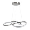 LEDTM® DEXTER 60498 Μοντέρνο Κρεμαστό Φωτιστικό Οροφής LED 72W 8064lm 300° AC 220-240V IP20 Ρυθμιζόμενο Λευκό CCT με Χειριστήριο από 2700K έως 6000K Dimmable - Lumileds SMD Chip - Νίκελ Βούρτσας - Μ56 x Π56 x Υ14cm - 3 Χρόνια Εγγύηση - Image 5