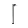 LEDTM® GARDENIA 60507 Φωτιστικό Κήπου - Κολωνάκι Αρχιτεκτονικού Φωτισμού Εξωτερικού Χώρου LED 7W 700lm 60° AC220-240V Αδιάβροχο IP65 - Σώμα Αλουμινίου & Tempered Glass - Μ12 x Π18 x Υ90cm - Θερμό Λευκό 2700K - Γκρι Ανθρακί - Bridgelux Chip - 5 Years Warranty - Image 4