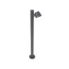 LEDTM® GARDENIA 60507 Φωτιστικό Κήπου - Κολωνάκι Αρχιτεκτονικού Φωτισμού Εξωτερικού Χώρου LED 7W 700lm 60° AC220-240V Αδιάβροχο IP65 - Σώμα Αλουμινίου & Tempered Glass - Μ12 x Π18 x Υ90cm - Θερμό Λευκό 2700K - Γκρι Ανθρακί - Bridgelux Chip - 5 Years Warranty - Image 5