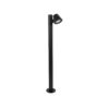 LEDTM® GARDENIA 60508 Φωτιστικό Κήπου - Κολωνάκι Αρχιτεκτονικού Φωτισμού Εξωτερικού Χώρου LED 7W 700lm 60° AC220-240V Αδιάβροχο IP65 - Σώμα Αλουμινίου & Tempered Glass - Μ12 x Π18 x Υ90cm - Θερμό Λευκό 2700K - Μαύρο - Bridgelux Chip - 5 Years Warranty - Image 4