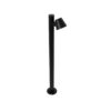 LEDTM® GARDENIA 60508 Φωτιστικό Κήπου - Κολωνάκι Αρχιτεκτονικού Φωτισμού Εξωτερικού Χώρου LED 7W 700lm 60° AC220-240V Αδιάβροχο IP65 - Σώμα Αλουμινίου & Tempered Glass - Μ12 x Π18 x Υ90cm - Θερμό Λευκό 2700K - Μαύρο - Bridgelux Chip - 5 Years Warranty - Image 5