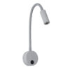 LEDTM® GOOSE 60877 Μοντέρνο Φωτιστικό Τοίχου - Απλίκα Ξενοδοχείου Reading Light LED 3W 300lm 36° AC 220-240V IP20 Φυσικό Λευκό 4500K - CREE XPE Chip & TÜV SÜD Driver - Γκρι Ανθρακί Ματ - Μ6.5 x Π15 x Υ24.5cm - 3 Χρόνια Εγγύηση - Image 2