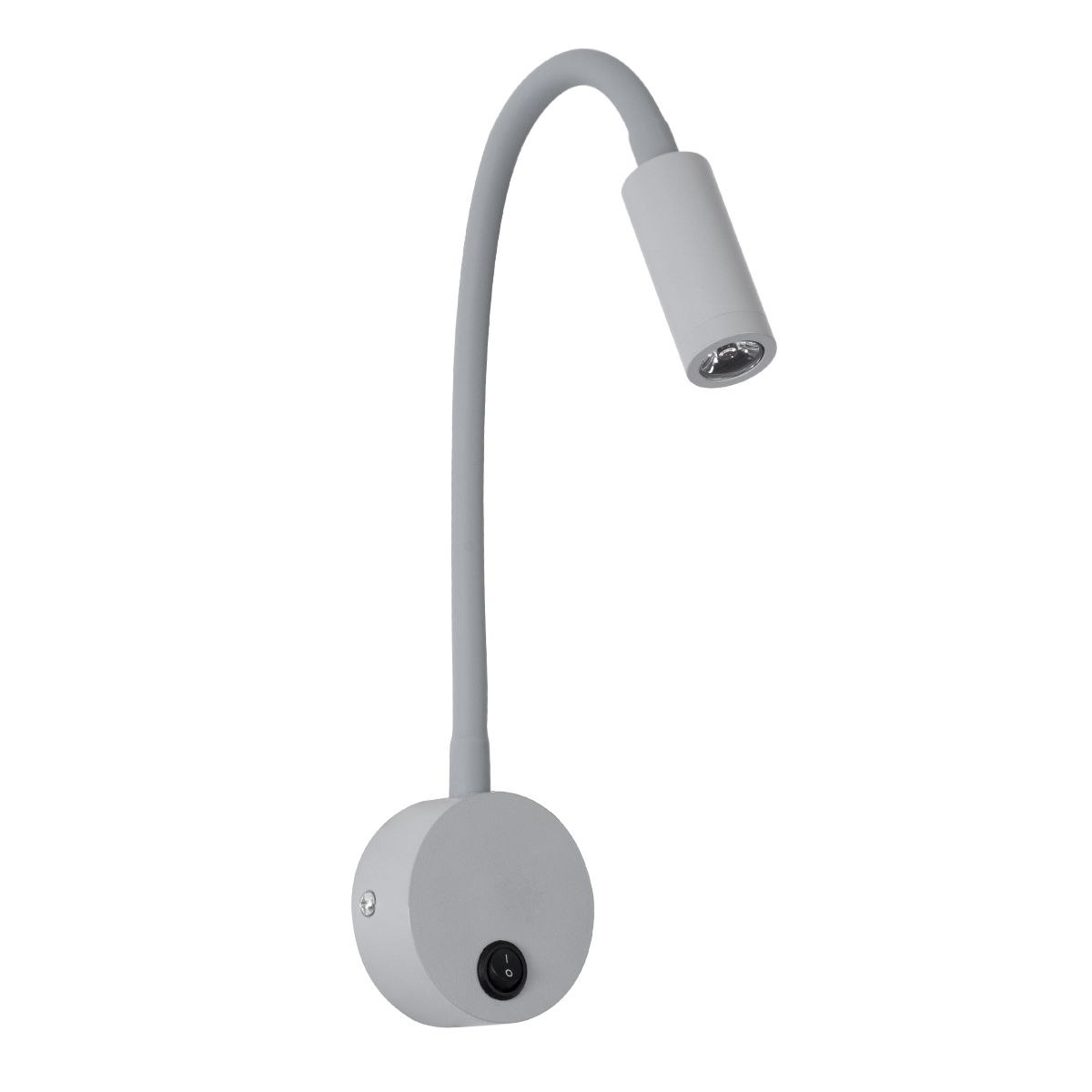 LEDTM® GOOSE 60877 Μοντέρνο Φωτιστικό Τοίχου - Απλίκα Ξενοδοχείου Reading Light LED 3W 300lm 36° AC 220-240V IP20 Φυσικό Λευκό 4500K - CREE XPE Chip & TÜV SÜD Driver - Γκρι Ανθρακί Ματ - Μ6.5 x Π15 x Υ24.5cm - 3 Χρόνια Εγγύηση - Image 2