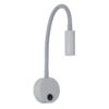 LEDTM® GOOSE 60877 Μοντέρνο Φωτιστικό Τοίχου - Απλίκα Ξενοδοχείου Reading Light LED 3W 300lm 36° AC 220-240V IP20 Φυσικό Λευκό 4500K - CREE XPE Chip & TÜV SÜD Driver - Γκρι Ανθρακί Ματ - Μ6.5 x Π15 x Υ24.5cm - 3 Χρόνια Εγγύηση - Image 3