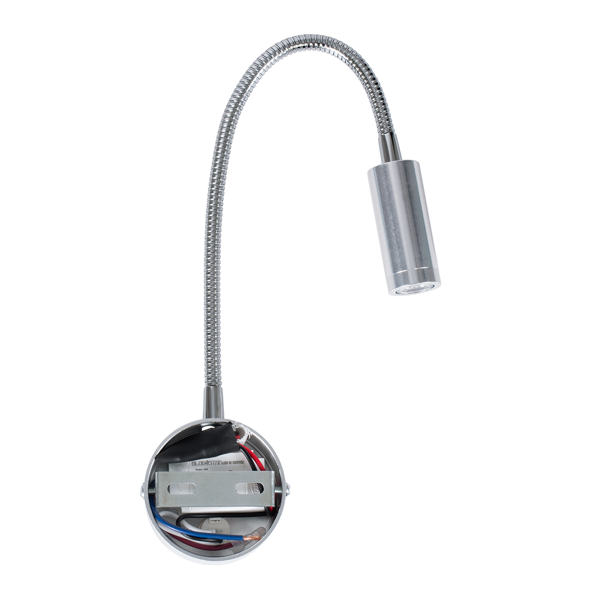 LEDTM® GOOSE 60879 Μοντέρνο Φωτιστικό Τοίχου - Απλίκα Ξενοδοχείου Reading Light LED 3W 300lm 36° AC 220-240V IP20 Φυσικό Λευκό 4500K - CREE XPE Chip & TÜV SÜD Driver - Σατινέ Νίκελ Βούρτσας - Μ6.5 x Π15 x Υ24.5cm - 3 Χρόνια Εγγύηση - Image 7