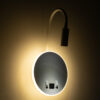 LEDTM® GOOSE 60881 Μοντέρνο Φωτιστικό Τοίχου - Απλίκα Ξενοδοχείου Reading Light με Φορτιστή USB 3A LED 6W 600lm 36° & 360° AC 220-240V IP20 Φυσικό Λευκό 4500K - CREE XPE & Lumileds SMD Chip & TÜV SÜD Driver - Λευκό Ματ - Μ15.5 x Π15 x Υ30.5cm - 3 Χρόνια Εγγύηση - Image 11