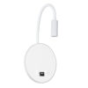 LEDTM® GOOSE 60881 Μοντέρνο Φωτιστικό Τοίχου - Απλίκα Ξενοδοχείου Reading Light με Φορτιστή USB 3A LED 6W 600lm 36° & 360° AC 220-240V IP20 Φυσικό Λευκό 4500K - CREE XPE & Lumileds SMD Chip & TÜV SÜD Driver - Λευκό Ματ - Μ15.5 x Π15 x Υ30.5cm - 3 Χρόνια Εγγύηση - Image 3