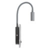 LEDTM® GOOSE 60882 Μοντέρνο Φωτιστικό Τοίχου - Απλίκα Ξενοδοχείου Reading Light με Φορτιστή USB 3A LED 6W 600lm 36° & 360° AC 220-240V IP20 Φυσικό Λευκό 4500K - CREE XPE & Lumileds SMD Chip & TÜV SÜD Driver - Γκρι Ανθρακί Ματ - Μ15.5 x Π15 x Υ30.5cm - 3 Χρόνια Εγγύηση - Image 6