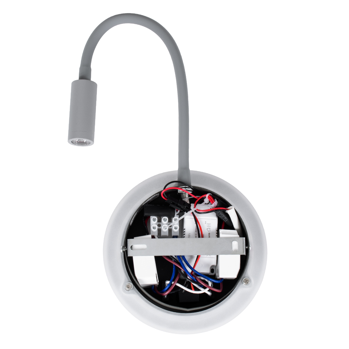 LEDTM® GOOSE 60882 Μοντέρνο Φωτιστικό Τοίχου - Απλίκα Ξενοδοχείου Reading Light με Φορτιστή USB 3A LED 6W 600lm 36° & 360° AC 220-240V IP20 Φυσικό Λευκό 4500K - CREE XPE & Lumileds SMD Chip & TÜV SÜD Driver - Γκρι Ανθρακί Ματ - Μ15.5 x Π15 x Υ30.5cm - 3 Χρόνια Εγγύηση - Image 7