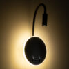 LEDTM® GOOSE 60883 Μοντέρνο Φωτιστικό Τοίχου - Απλίκα Ξενοδοχείου Reading Light με Φορτιστή USB 3A LED 6W 600lm 36° & 360° AC 220-240V IP20 Φυσικό Λευκό 4500K - CREE XPE & Lumileds SMD Chip & TÜV SÜD Driver - Μαύρο Ματ - Μ15.5 x Π15 x Υ30.5cm - 3 Χρόνια Εγγύηση - Image 11