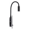 LEDTM® GOOSE 60883 Μοντέρνο Φωτιστικό Τοίχου - Απλίκα Ξενοδοχείου Reading Light με Φορτιστή USB 3A LED 6W 600lm 36° & 360° AC 220-240V IP20 Φυσικό Λευκό 4500K - CREE XPE & Lumileds SMD Chip & TÜV SÜD Driver - Μαύρο Ματ - Μ15.5 x Π15 x Υ30.5cm - 3 Χρόνια Εγγύηση - Image 6
