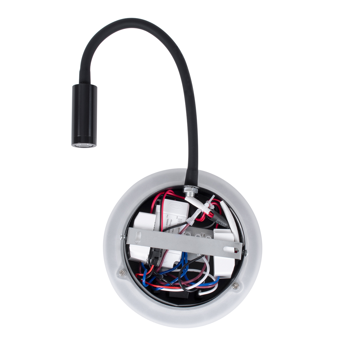 LEDTM® GOOSE 60883 Μοντέρνο Φωτιστικό Τοίχου - Απλίκα Ξενοδοχείου Reading Light με Φορτιστή USB 3A LED 6W 600lm 36° & 360° AC 220-240V IP20 Φυσικό Λευκό 4500K - CREE XPE & Lumileds SMD Chip & TÜV SÜD Driver - Μαύρο Ματ - Μ15.5 x Π15 x Υ30.5cm - 3 Χρόνια Εγγύηση - Image 7