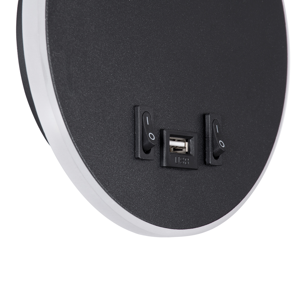 LEDTM® GOOSE 60883 Μοντέρνο Φωτιστικό Τοίχου - Απλίκα Ξενοδοχείου Reading Light με Φορτιστή USB 3A LED 6W 600lm 36° & 360° AC 220-240V IP20 Φυσικό Λευκό 4500K - CREE XPE & Lumileds SMD Chip & TÜV SÜD Driver - Μαύρο Ματ - Μ15.5 x Π15 x Υ30.5cm - 3 Χρόνια Εγγύηση - Image 9