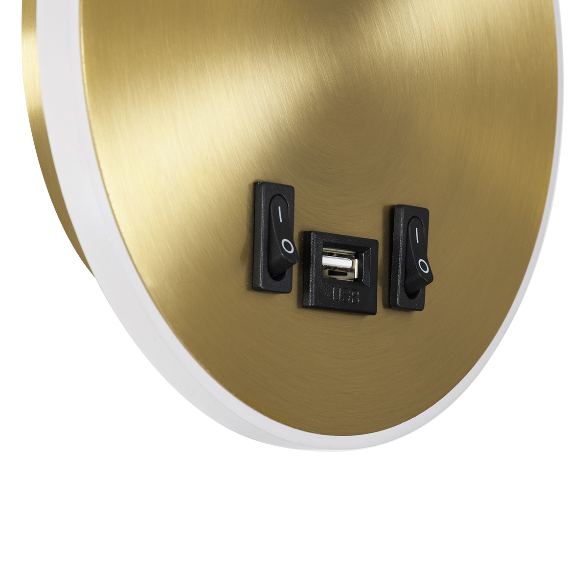 LEDTM® GOOSE 60885 Μοντέρνο Φωτιστικό Τοίχου - Απλίκα Ξενοδοχείου Reading Light με Φορτιστή USB 3A LED 6W 600lm 36° & 360° AC 220-240V IP20 Φυσικό Λευκό 4500K - CREE XPE & Lumileds SMD Chip & TÜV SÜD Driver - Χρυσό Πλατίνα - Μ15.5 x Π15 x Υ30.5cm - 3 Χρόνια Εγγύηση - Image 9