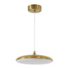 LEDTM® BARON 60886 Μοντέρνο Κρεμαστό Φωτιστικό Οροφής LED 12W 1440lm 120° AC 220-240V IP20 Ρυθμιζόμενο Λευκό CCT με On/Off 2700K/4500K/6000K - Lumileds SMD Chip - Χρυσό - Μ25 x Π25 x Υ8cm - 3 Χρόνια Εγγύηση - Image 3