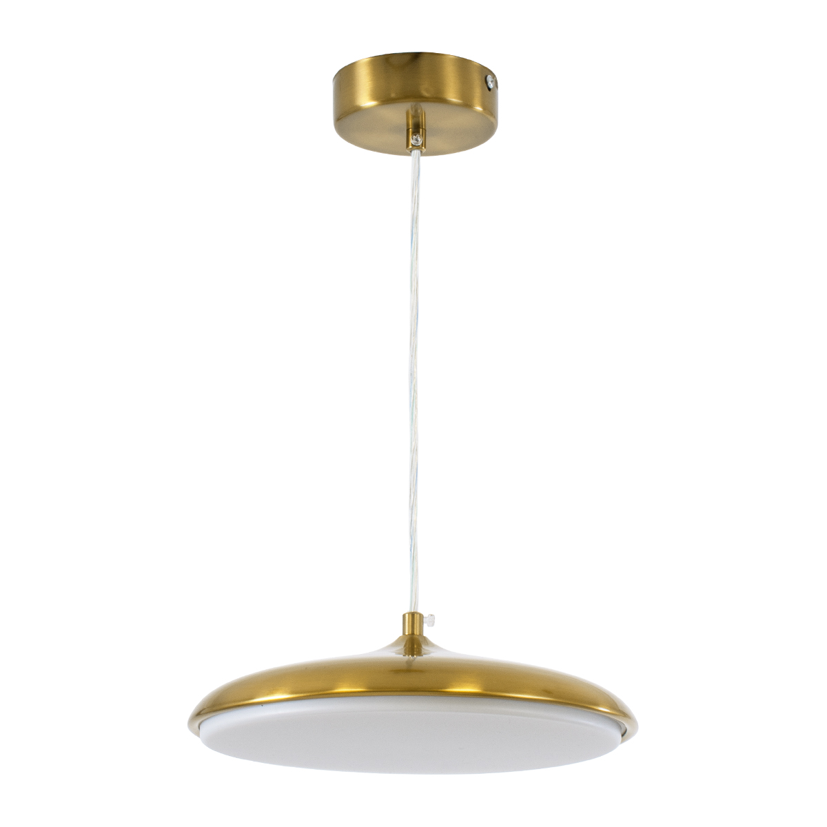 LEDTM® BARON 60886 Μοντέρνο Κρεμαστό Φωτιστικό Οροφής LED 12W 1440lm 120° AC 220-240V IP20 Ρυθμιζόμενο Λευκό CCT με On/Off 2700K/4500K/6000K - Lumileds SMD Chip - Χρυσό - Μ25 x Π25 x Υ8cm - 3 Χρόνια Εγγύηση - Image 3