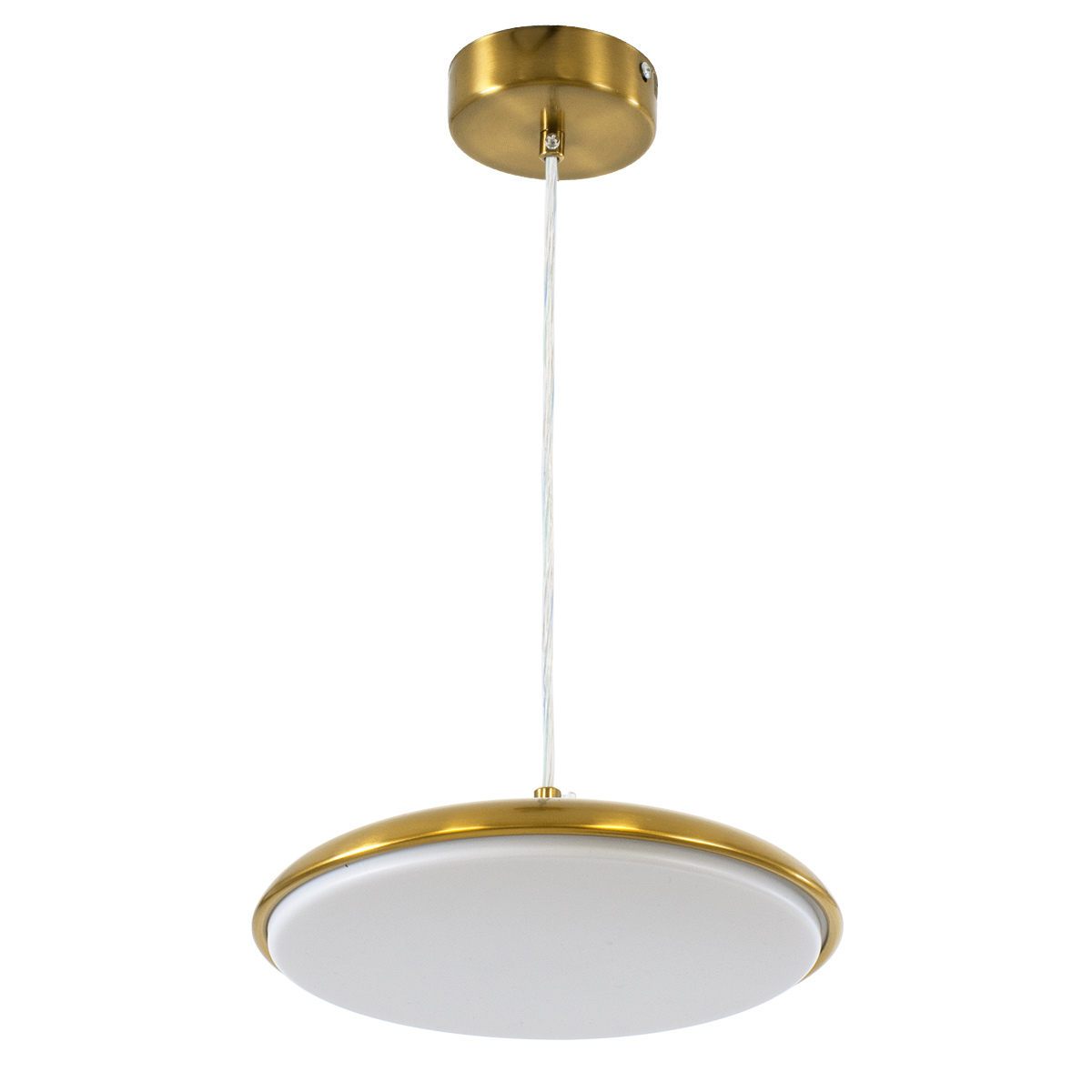 LEDTM® BARON 60886 Μοντέρνο Κρεμαστό Φωτιστικό Οροφής LED 12W 1440lm 120° AC 220-240V IP20 Ρυθμιζόμενο Λευκό CCT με On/Off 2700K/4500K/6000K - Lumileds SMD Chip - Χρυσό - Μ25 x Π25 x Υ8cm - 3 Χρόνια Εγγύηση - Image 5