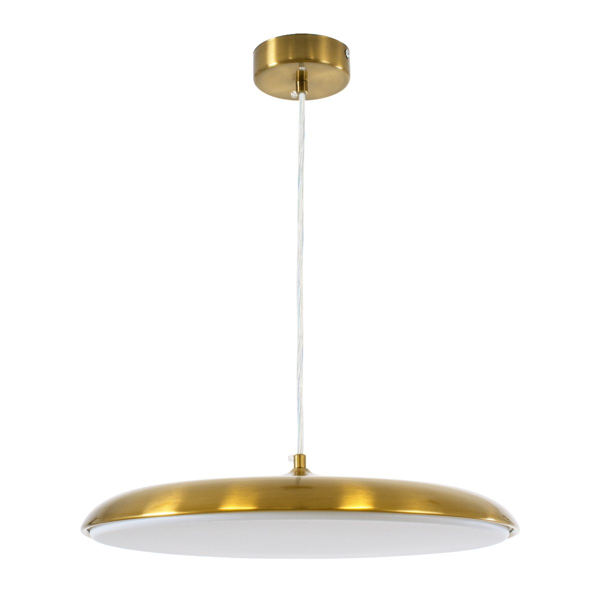 LEDTM® BARON 60887 Μοντέρνο Κρεμαστό Φωτιστικό Οροφής LED 24W 2880lm 120° AC 220-240V IP20 Ρυθμιζόμενο Λευκό CCT με On/Off 2700K/4500K/6000K - Lumileds SMD Chip - Χρυσό - Μ40 x Π40 x Υ10cm - 3 Χρόνια Εγγύηση - Image 3