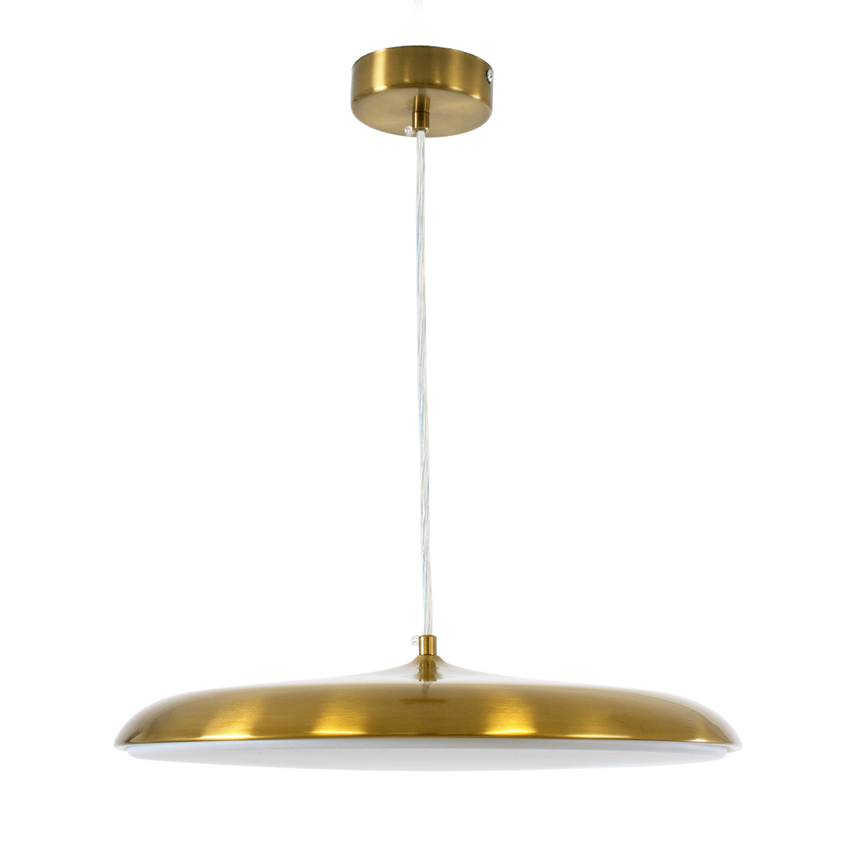 LEDTM® BARON 60887 Μοντέρνο Κρεμαστό Φωτιστικό Οροφής LED 24W 2880lm 120° AC 220-240V IP20 Ρυθμιζόμενο Λευκό CCT με On/Off 2700K/4500K/6000K - Lumileds SMD Chip - Χρυσό - Μ40 x Π40 x Υ10cm - 3 Χρόνια Εγγύηση - Image 4