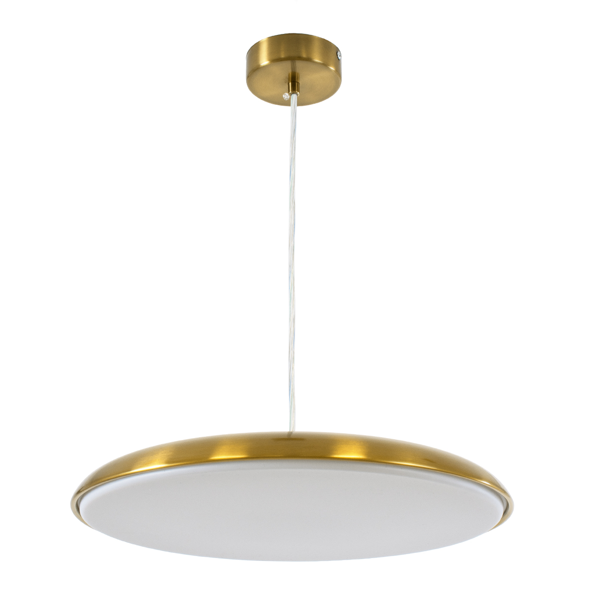 LEDTM® BARON 60887 Μοντέρνο Κρεμαστό Φωτιστικό Οροφής LED 24W 2880lm 120° AC 220-240V IP20 Ρυθμιζόμενο Λευκό CCT με On/Off 2700K/4500K/6000K - Lumileds SMD Chip - Χρυσό - Μ40 x Π40 x Υ10cm - 3 Χρόνια Εγγύηση - Image 5
