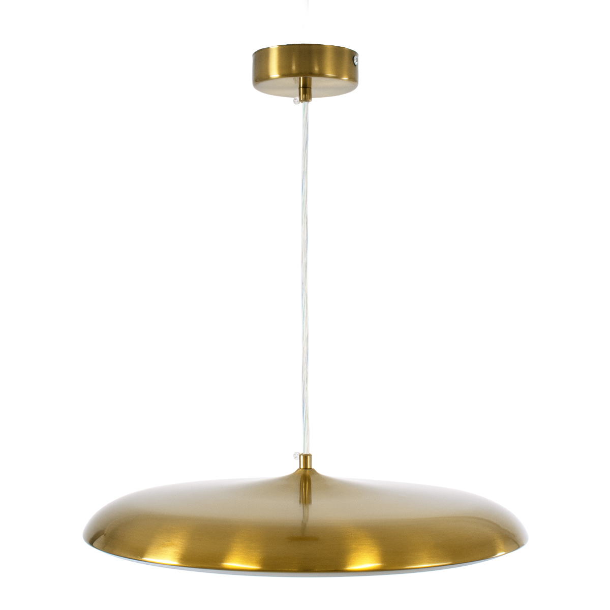LEDTM® BARON 60887 Μοντέρνο Κρεμαστό Φωτιστικό Οροφής LED 24W 2880lm 120° AC 220-240V IP20 Ρυθμιζόμενο Λευκό CCT με On/Off 2700K/4500K/6000K - Lumileds SMD Chip - Χρυσό - Μ40 x Π40 x Υ10cm - 3 Χρόνια Εγγύηση - Image 6