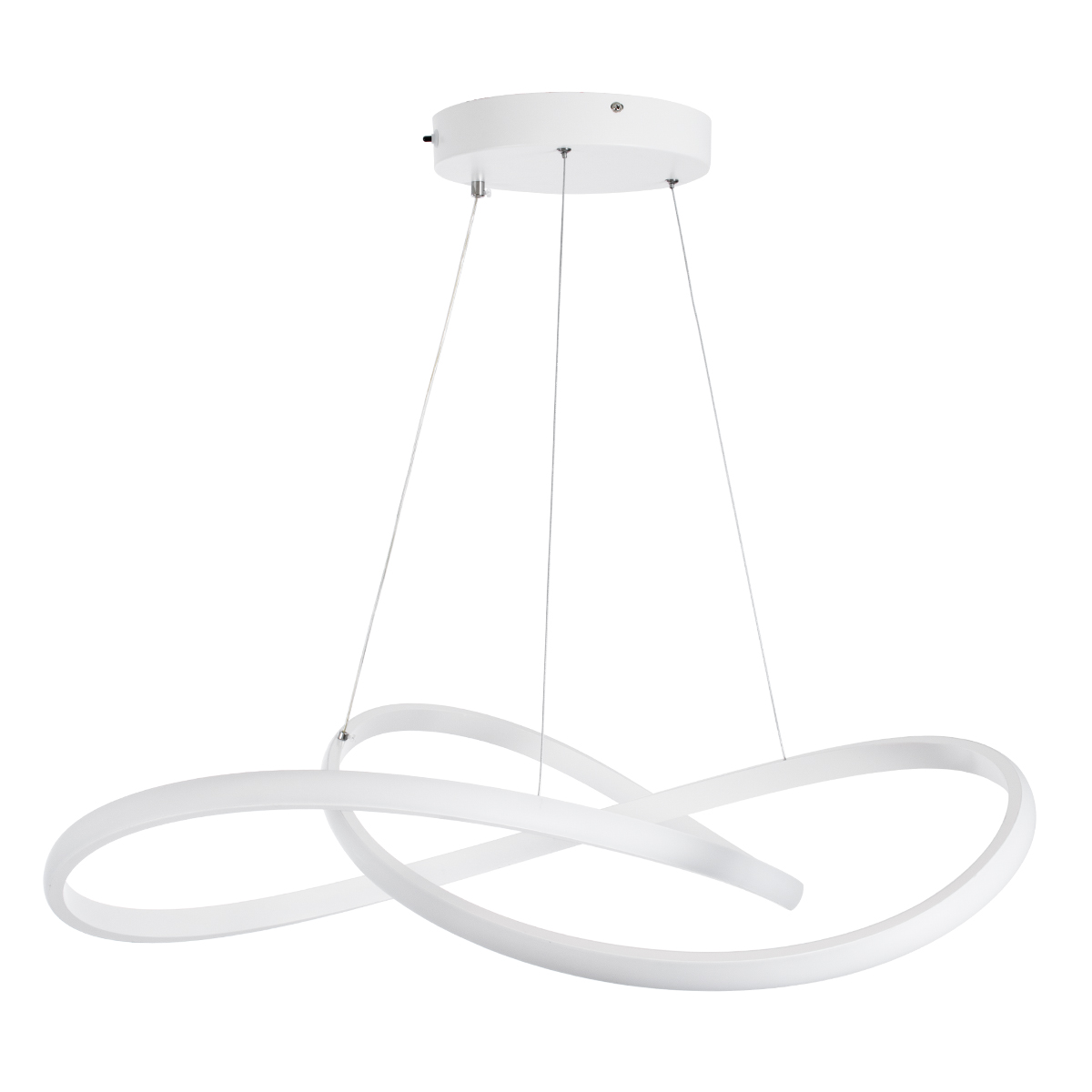 LEDTM® DEXTER 60914 Μοντέρνο Κρεμαστό Φωτιστικό Οροφής LED 90W 10080lm 300° AC 220-240V IP20 Ρυθμιζόμενο Λευκό CCT με Χειριστήριο από 2700K έως 6000K Dimmable - Lumileds SMD Chip - Λευκό Ματ - Μ73 x Π73 x Υ16cm - 3 Χρόνια Εγγύηση - Image 5