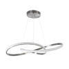 LEDTM® DEXTER 60915 Μοντέρνο Κρεμαστό Φωτιστικό Οροφής LED 90W 10080lm 300° AC 220-240V IP20 Ρυθμιζόμενο Λευκό CCT με Χειριστήριο από 2700K έως 6000K Dimmable - Lumileds SMD Chip - Σατινέ Νίκελ Βούρτσας - Μ73 x Π73 x Υ16cm - 3 Χρόνια Εγγύηση - Image 3