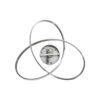 LEDTM® DEXTER 60915 Μοντέρνο Κρεμαστό Φωτιστικό Οροφής LED 90W 10080lm 300° AC 220-240V IP20 Ρυθμιζόμενο Λευκό CCT με Χειριστήριο από 2700K έως 6000K Dimmable - Lumileds SMD Chip - Σατινέ Νίκελ Βούρτσας - Μ73 x Π73 x Υ16cm - 3 Χρόνια Εγγύηση - Image 7