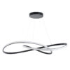 LEDTM® DEXTER 60917 Μοντέρνο Κρεμαστό Φωτιστικό Οροφής LED 120W 13440lm 300° AC 220-240V IP20 Ρυθμιζόμενο Λευκό CCT με Χειριστήριο από 2700K έως 6000K Dimmable - Lumileds SMD Chip - Μαύρο Ματ - Μ103 x Π103 x Υ22cm - 3 Χρόνια Εγγύηση - Image 3
