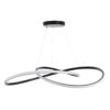 LEDTM® DEXTER 60917 Μοντέρνο Κρεμαστό Φωτιστικό Οροφής LED 120W 13440lm 300° AC 220-240V IP20 Ρυθμιζόμενο Λευκό CCT με Χειριστήριο από 2700K έως 6000K Dimmable - Lumileds SMD Chip - Μαύρο Ματ - Μ103 x Π103 x Υ22cm - 3 Χρόνια Εγγύηση - Image 5