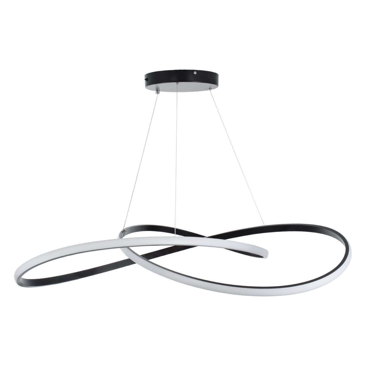 LEDTM® DEXTER 60917 Μοντέρνο Κρεμαστό Φωτιστικό Οροφής LED 120W 13440lm 300° AC 220-240V IP20 Ρυθμιζόμενο Λευκό CCT με Χειριστήριο από 2700K έως 6000K Dimmable - Lumileds SMD Chip - Μαύρο Ματ - Μ103 x Π103 x Υ22cm - 3 Χρόνια Εγγύηση - Image 5