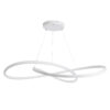 LEDTM® DEXTER 60918 Μοντέρνο Κρεμαστό Φωτιστικό Οροφής LED 120W 13440lm 300° AC 220-240V IP20 Ρυθμιζόμενο Λευκό CCT με Χειριστήριο από 2700K έως 6000K Dimmable - Lumileds SMD Chip - Λευκό Ματ - Μ103 x Π103 x Υ22cm - 3 Χρόνια Εγγύηση - Image 3