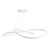 LEDTM® DEXTER 60918 Μοντέρνο Κρεμαστό Φωτιστικό Οροφής LED 120W 13440lm 300° AC 220-240V IP20 Ρυθμιζόμενο Λευκό CCT με Χειριστήριο από 2700K έως 6000K Dimmable - Lumileds SMD Chip - Λευκό Ματ - Μ103 x Π103 x Υ22cm - 3 Χρόνια Εγγύηση - Image 5