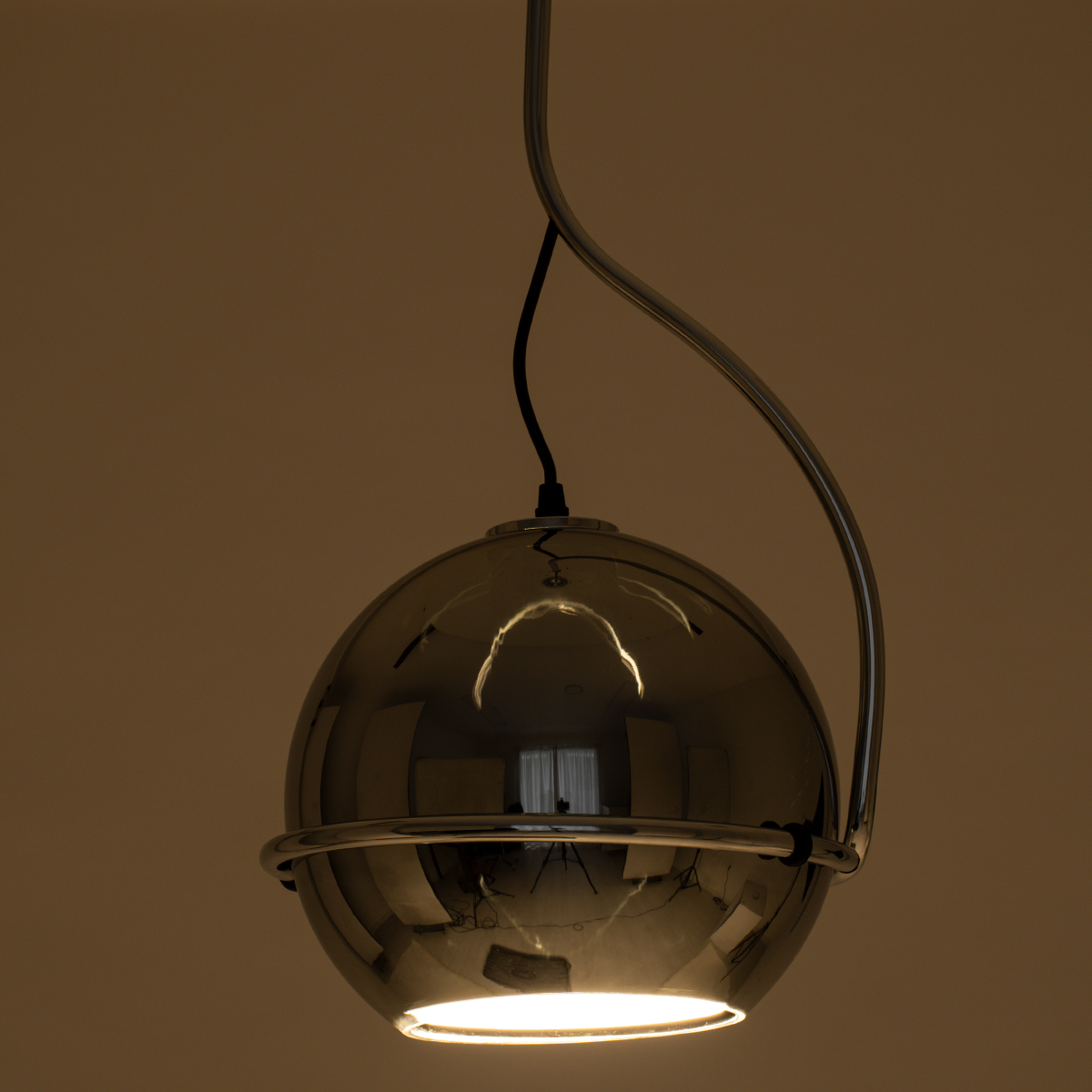 LEDTM® GLASSO 60928 Μοντέρνο Κρεμαστό Φωτιστικό Οροφής με Ντουί 1 x E27 AC 220-240V IP20 - Ασημί - Μ27 x Π27 x Υ52cm - Image 11