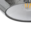 LEDTM® GLASSO 60928 Μοντέρνο Κρεμαστό Φωτιστικό Οροφής με Ντουί 1 x E27 AC 220-240V IP20 - Ασημί - Μ27 x Π27 x Υ52cm - Image 8