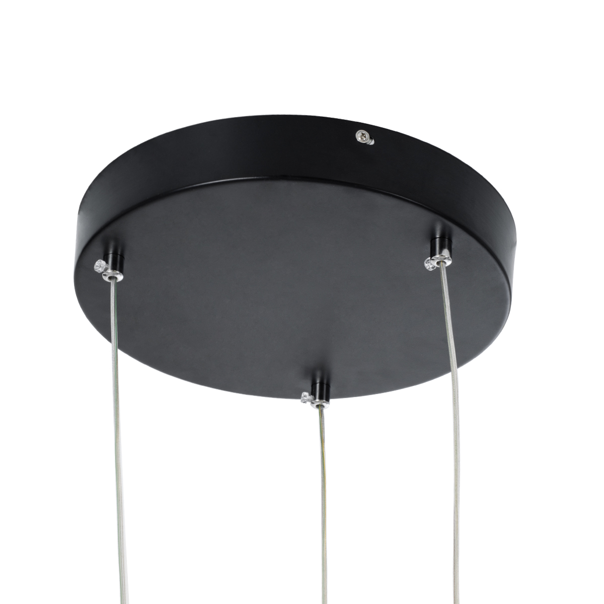 LEDTM® KIBOO-TRIO 60931 Μοντέρνο Κρεμαστό Φωτιστικό Οροφής LED 90W 10350lm 360° AC 220-240V IP20 Ρυθμιζόμενο Λευκό CCT με Χειριστήριο από 2700K έως 6000K Dimmable - Lumileds SMD Chip - Μαύρο Ματ - Μ60 x Π60 x Υ80cm - 3 Χρόνια Εγγύηση - Image 7
