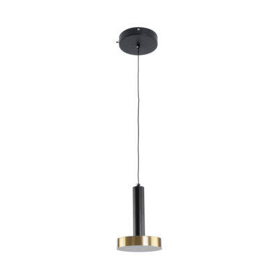 Alternative view of LEDTM® ZANE 60933 Μοντέρνο Κρεμαστό Φωτιστικό Οροφής LED 18W 2016lm 120° AC 220-240V IP20 Ρυθμιζόμενο Λευκό CCT με Χειριστήριο από 2700K έως 6000K Dimmable - Lumileds SMD Chip - Μαύρο Ματ & Χρυσό - Μ15 x Π15 x Υ20cm - 3 Χρόνια Εγγύηση