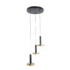 LEDTM® ZANE 60934 Μοντέρνο Κρεμαστό Φωτιστικό Οροφής LED 54W 6048lm 120° AC 220-240V IP20 Ρυθμιζόμενο Λευκό CCT με Χειριστήριο από 2700K έως 6000K Dimmable - Lumileds SMD Chip - Μαύρο Ματ & Χρυσό - Μ40 x Π40 x Υ20cm - 3 Χρόνια Εγγύηση - Image 4