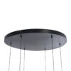 LEDTM® ZANE 60935 Μοντέρνο Κρεμαστό Φωτιστικό Οροφής LED 100W 11200lm 120° AC 220-240V IP20 Ρυθμιζόμενο Λευκό CCT με Χειριστήριο από 2700K έως 6000K Dimmable - Lumileds SMD Chip - Μαύρο Ματ & Χρυσό - Μ80 x Π80 x Υ20cm - 3 Χρόνια Εγγύηση - Image 9
