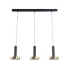 LEDTM® ZANE 60936 Μοντέρνο Κρεμαστό Φωτιστικό Οροφής LED 54W 6048lm 120° AC 220-240V IP20 Ρυθμιζόμενο Λευκό CCT με Χειριστήριο από 2700K έως 6000K Dimmable - Lumileds SMD Chip - Μαύρο Ματ & Χρυσό - Μ80 x Π15 x Υ20cm - 3 Χρόνια Εγγύηση - Image 2