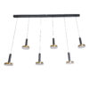 LEDTM® ZANE 60937 Μοντέρνο Κρεμαστό Φωτιστικό Οροφής LED 100W 11200lm 120° AC 220-240V IP20 Ρυθμιζόμενο Λευκό CCT με Χειριστήριο από 2700K έως 6000K Dimmable - Lumileds SMD Chip - Μαύρο Ματ & Χρυσό - Μ160 x Π15 x Υ20cm - 3 Χρόνια Εγγύηση - Image 4