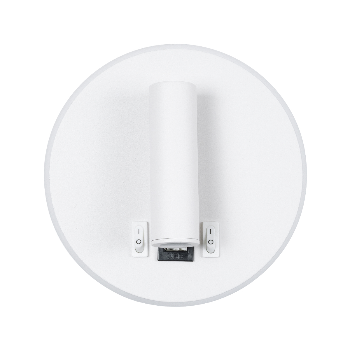 LEDTM® LADY-R 60939 Μοντέρνο Φωτιστικό Τοίχου - Απλίκα Ξενοδοχείου Reading Light με Φορτιστή USB 3A LED 6W 600lm 36° & 360° AC 220-240V IP20 Φυσικό Λευκό 4500K - Bridgelux COB & TÜV SÜD Driver - Λευκό Ματ - Μ15 x Π15 x Υ17cm - 3 Χρόνια Εγγύηση - Image 3