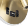 LEDTM® LADY-R 60940 Μοντέρνο Φωτιστικό Τοίχου - Απλίκα Ξενοδοχείου Reading Light με Φορτιστή USB 3A LED 6W 600lm 36° & 360° AC 220-240V IP20 Φυσικό Λευκό 4500K - Bridgelux COB Chip & TÜV SÜD Driver - Χρυσό Βούρτσας - Μ15 x Π15 x Υ17cm - 3 Χρόνια Εγγύηση - Image 7