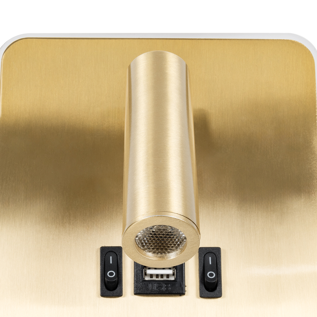 LEDTM® LADY-S 60944 Μοντέρνο Φωτιστικό Τοίχου - Απλίκα Ξενοδοχείου Reading Light με Φορτιστή USB 3A LED 6W 600lm 36° & 360° AC 220-240V IP20 Φυσικό Λευκό 4500K - Bridgelux COB Chip & TÜV SÜD Driver - Χρυσό Πλατίνα - Μ15 x Π15 x Υ7cm - 3 Χρόνια Εγγύηση - Image 6