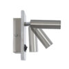 LEDTM® LADY-S 60945 Μοντέρνο Φωτιστικό Τοίχου - Απλίκα Ξενοδοχείου Reading Light με Φορτιστή USB 3A LED 6W 600lm 36° & 360° AC 220-240V IP20 Φυσικό Λευκό 4500K - Bridgelux COB Chip & TÜV SÜD Driver - Νίκελ Βούρτσας - Μ15 x Π15 x Υ7cm - 3 Χρόνια Εγγύηση - Image 4