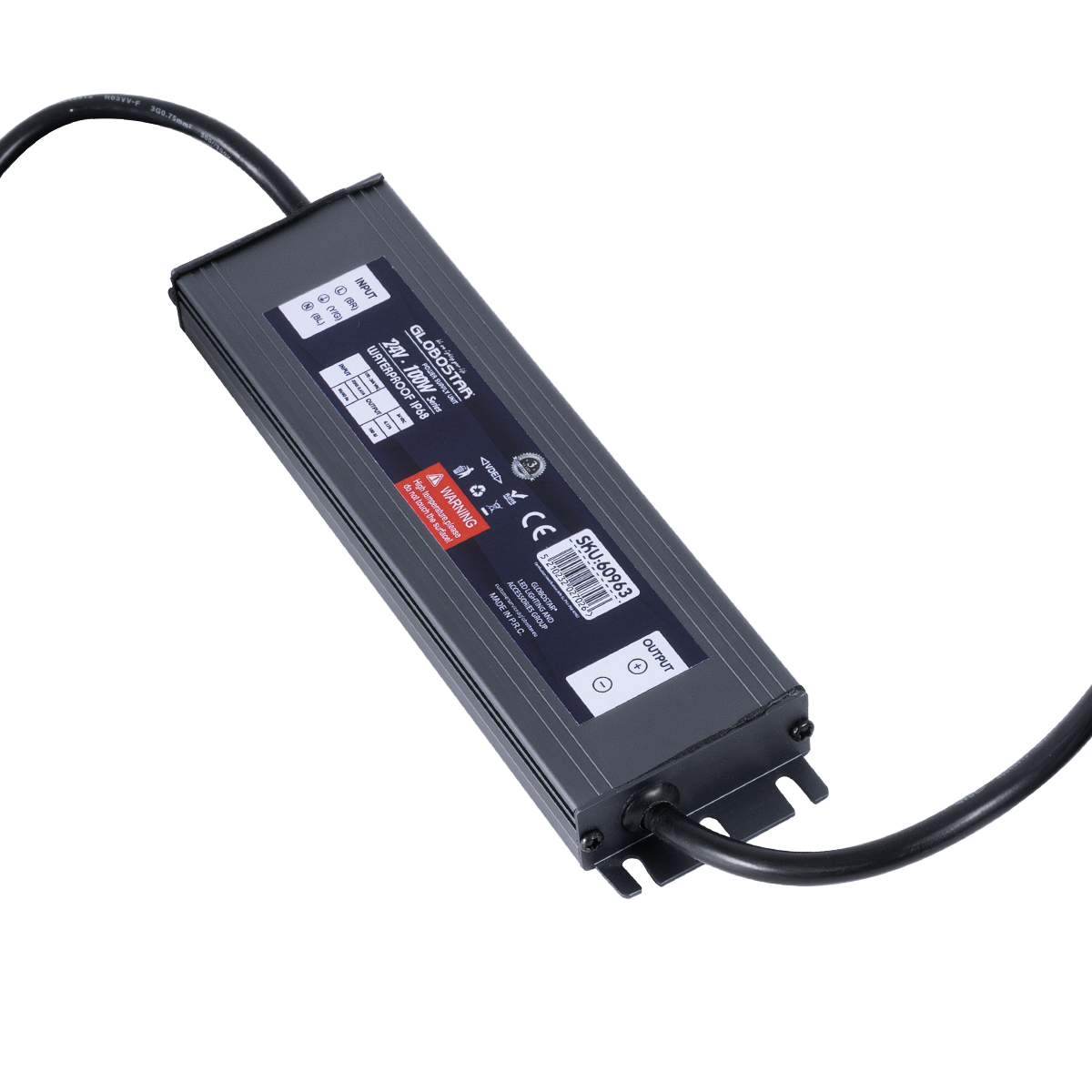 LEDTM® LUMISPLASH 60963 Τροφοδοτικό/Μετασχηματιστής Class II SELV 100W 4.17A DC 24V Αδιάβροχο IP68 - AC 220-240V σε DC 24V - Μ20 x Π5 x Υ2cm - 3 Χρόνια Εγγύηση - Image 2