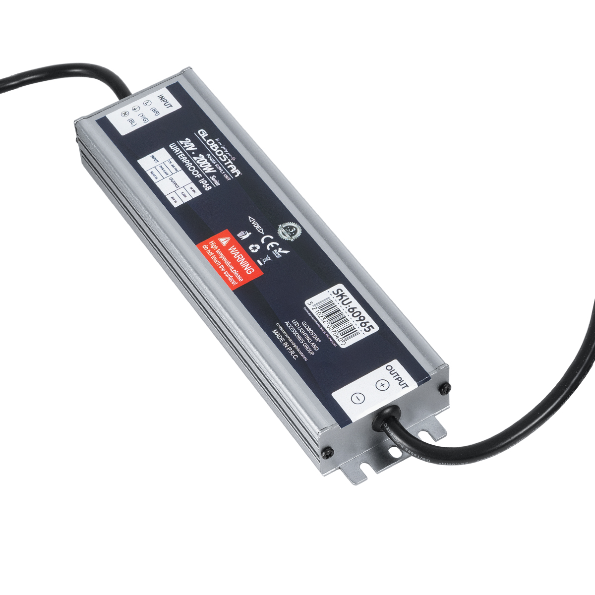 LEDTM® LUMISPLASH 60965 Τροφοδοτικό/Μετασχηματιστής Class II SELV 200W 8.33A DC 24V Αδιάβροχο IP68 - AC 220-240V σε DC 24V - Μ21.5 x Π5.5 x Υ2.5cm - 3 Χρόνια Εγγύηση - Image 2