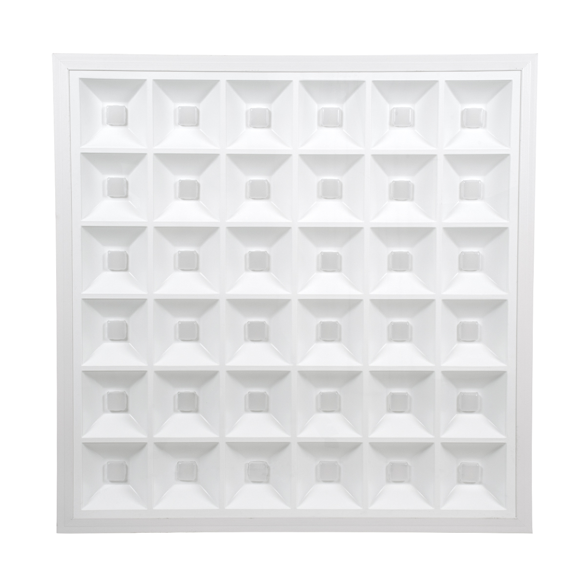 LEDTM® ZEUS 60968 Χωνευτό Panel Οροφής 60x60 με Anti Glare Reflector LED 48W 7440lm 120° CRI≥85Ra UGR<19 AC 220-240V IP20 Ψυχρό Λευκό 6000K - Lumileds SMD Chip & TÜV SÜD Driver - Λευκό Γαλακτερό - Μ60 x Π60 x Υ3.3cm / Q56 x 56cm - 5 Χρόνια Εγγύηση - Image 4