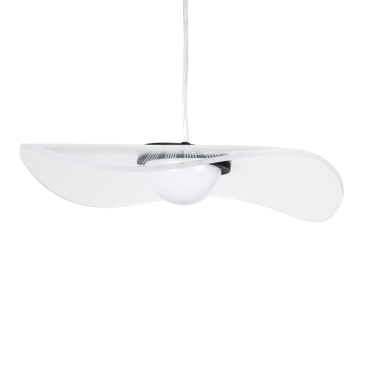 LEDTM® ACRYLICA 60974 Μοντέρνο Κρεμαστό Φωτιστικό Οροφής LED 20W 2240lm 360° AC 220-240V IP20 Ρυθμιζόμενο Λευκό CCT με On/Off 2700K/4500K/6000K - Lumileds SMD Chip - Διάφανο & Μαύρο Ματ - Μ40 x Π40 x Υ6.5cm - 3 Χρόνια Εγγύηση - Image 8